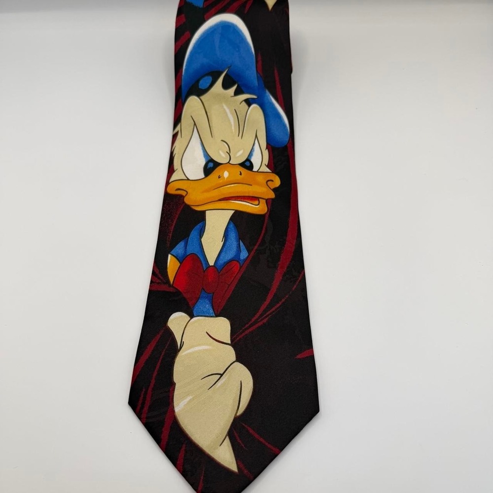 Disneyland Paris Donald Duck Necktie Tie New With Tags Vintage Disney Character